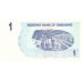 P37 Zimbabwe - 1 Dollar Year 2006/2007 (Bearer Cheque)